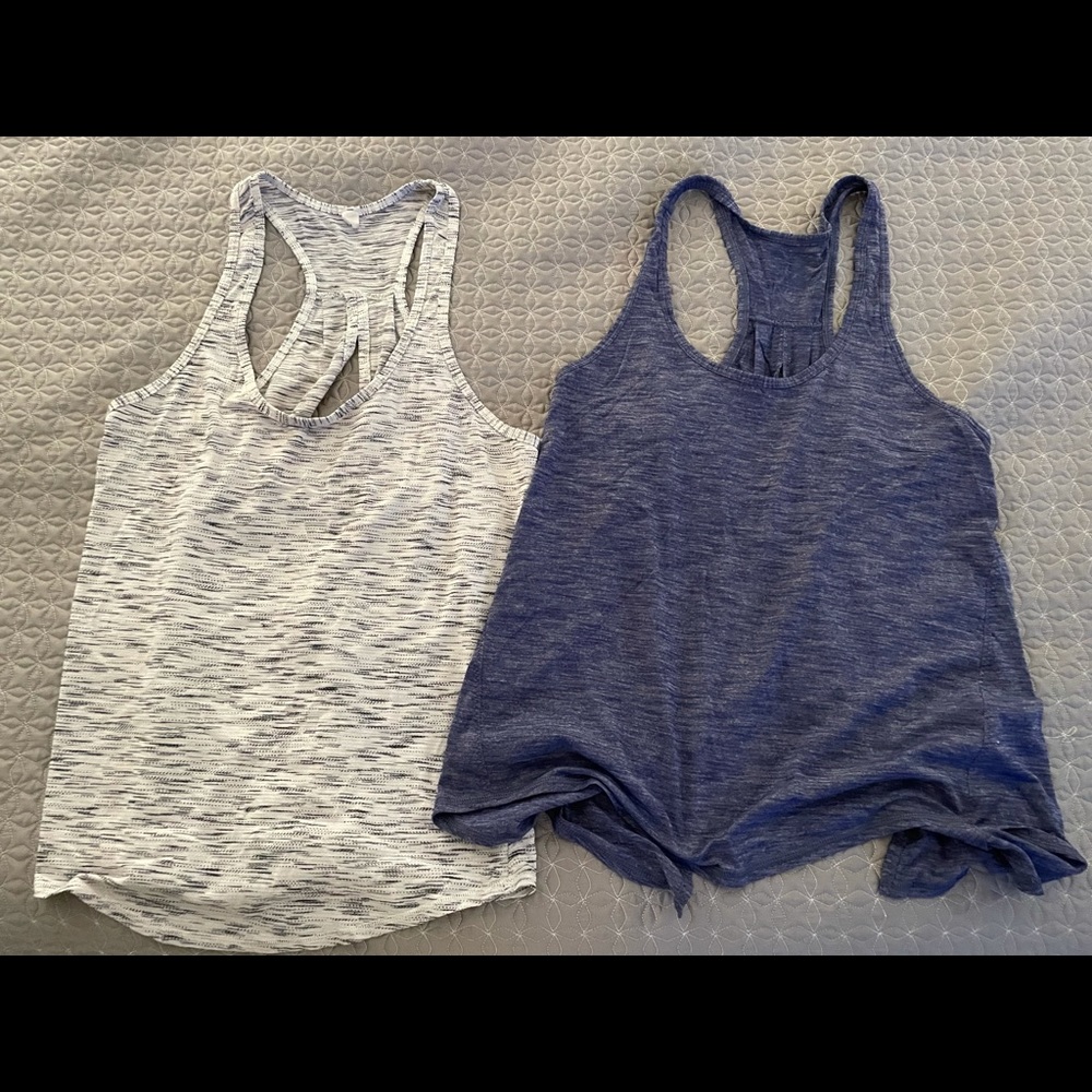 Lululemon “salute the sun” workout tanks